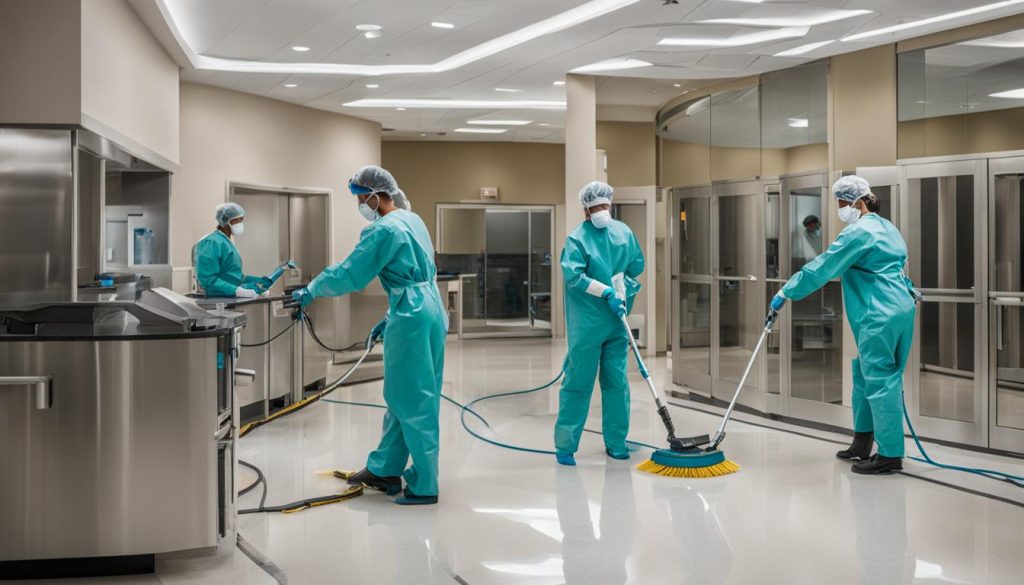 Professional healthcare construction cleaners