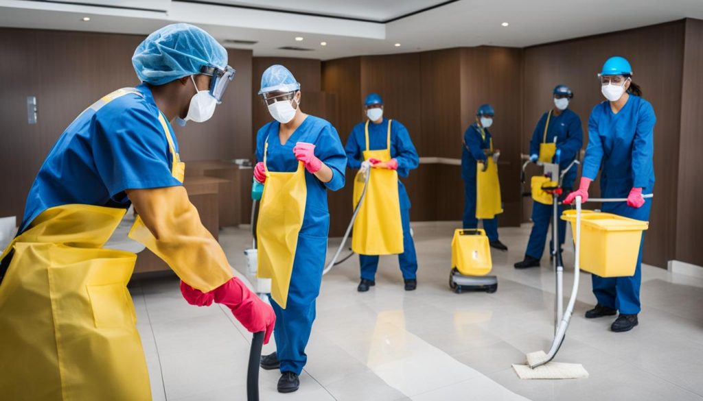 Professional healthcare construction cleaners