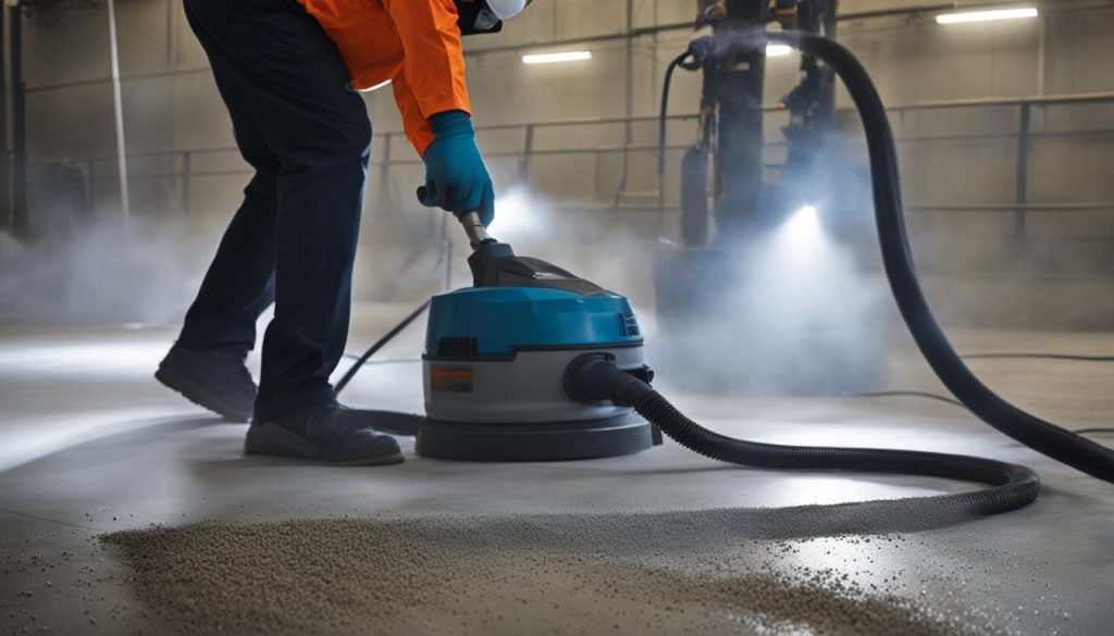 best practices for cleaning concrete dust