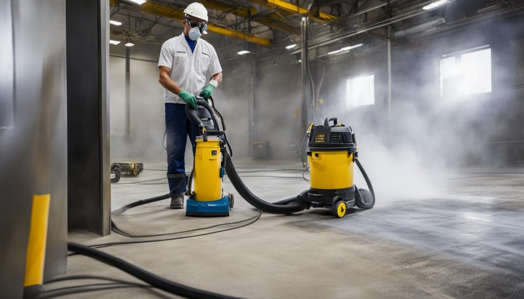 preventing concrete dust generation