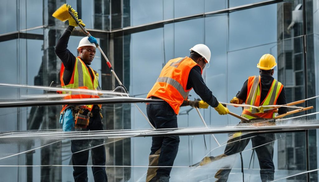 window cleaning solutions for newly constructed buildings